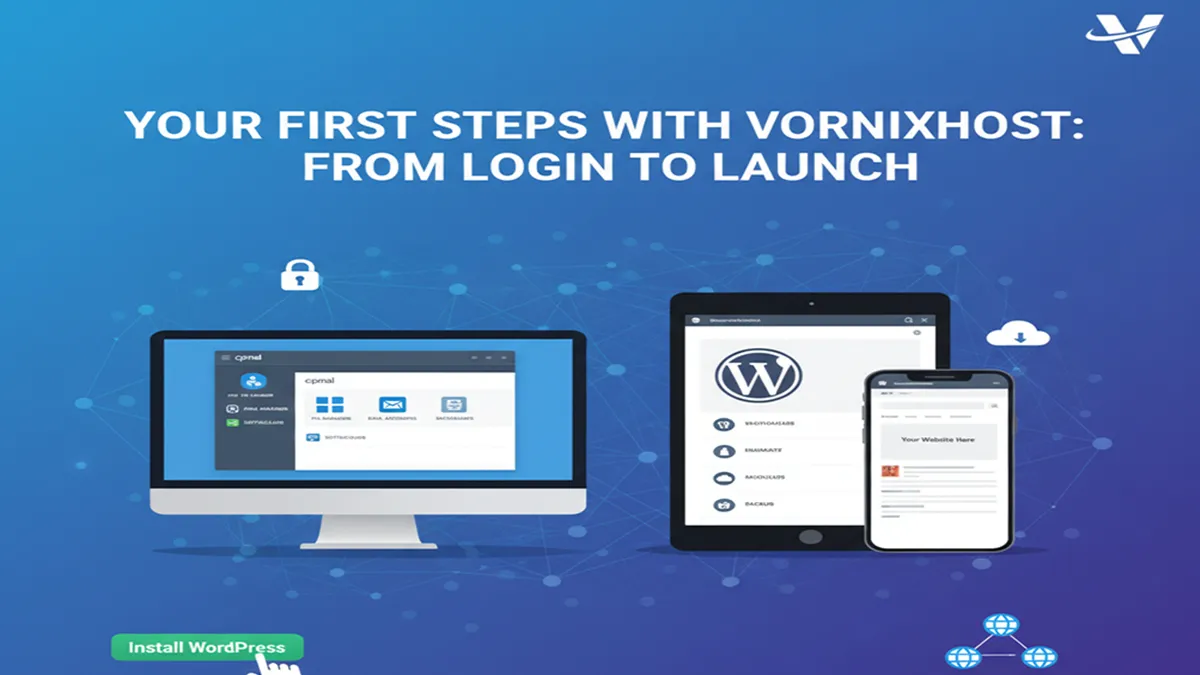 دليلك لبدء استخدام cPanel مع Vornixhost بسهولة